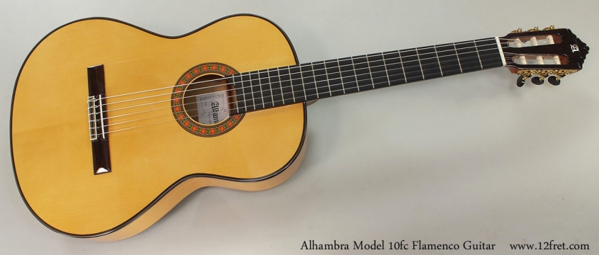 Alhambra Model 10fc Flamenco Guitar Full Front View
