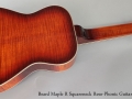 Beard Maple R Squareneck Reso-Phonic Guitar, 2011 Full Rear View