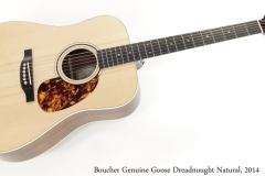 Boucher Genuine Goose Dreadnought Natural, 2014 Full Front View Boucher Genuine Goose Dreadnought Natural, 2014 Full Front View