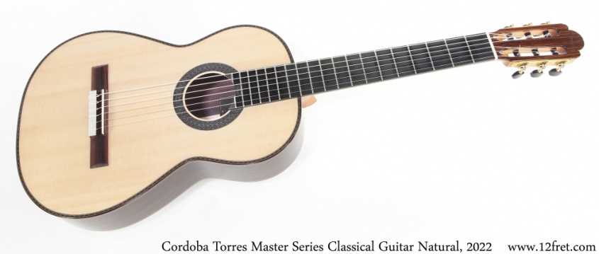 Cordoba Torres Master Series Classical Guitar Natural, 2022 Full Front View Cordoba Torres Master Series Classical Guitar Natural, 2022 Full Front View