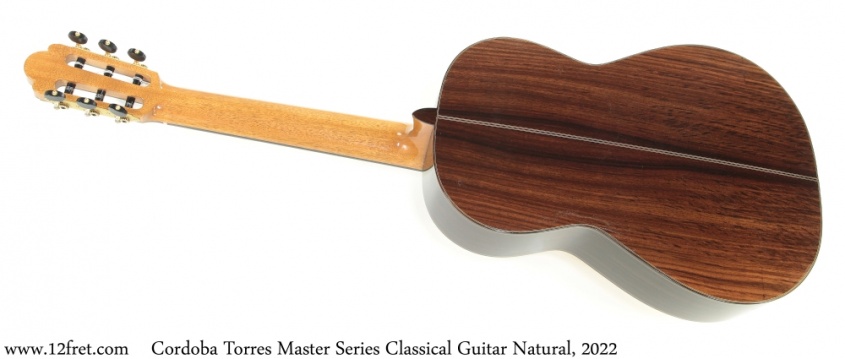 Cordoba Torres Master Series Classical Guitar Natural, 2022 Full Rear View Cordoba Torres Master Series Classical Guitar Natural, 2022 Full Rear View