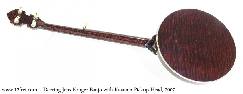 Deering Jens Kruger Banjo with Kavanjo Pickup Head, 2007 Full Rear View