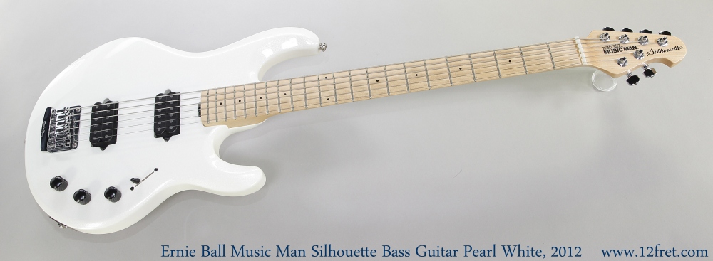 EB Music Man Silhouette Bass Pearl White, 2012 | archive.12fret.com