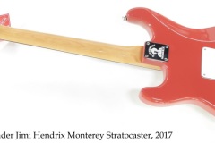Fender Jimi Hendrix Monterey Stratocaster, 2017 Full Rear View Fender Jimi Hendrix Monterey Stratocaster, 2017 Full Rear View