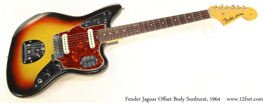 Fender Jaguar Offset Body Sunburst, 1964 Full Front View Fender Jaguar Offset Body Sunburst, 1964 Full Front View