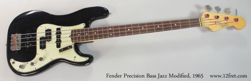 Fender Precision Jazz Bass Modified, 1965 Full Front View Fender Precision Jazz Bass Modified, 1965 Full Front View