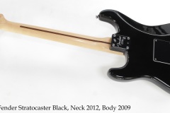 Fender Stratocaster Black, Neck 2012, Body 2009 Full Rear View Fender Stratocaster Black, Neck 2012, Body 2009 Full Rear View