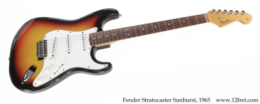 Fender Stratocaster Sunburst, 1965 Full Front View Fender Stratocaster Sunburst, 1965 Full Front View