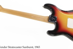 Fender Stratocaster Sunburst, 1965 Full Rear View Fender Stratocaster Sunburst, 1965 Full Rear View