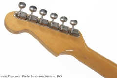 Fender Stratocaster Sunburst, 1965 Head Rear View Fender Stratocaster Sunburst, 1965 Head Rear View