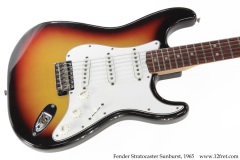 Fender Stratocaster Sunburst, 1965 Top View Fender Stratocaster Sunburst, 1965 Top View