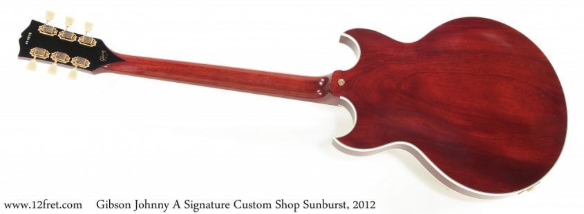 Gibson Johnny A Signature Custom Shop Sunburst, 2012 Full Rear View Gibson Johnny A Signature Custom Shop Sunburst, 2012 Full Rear View
