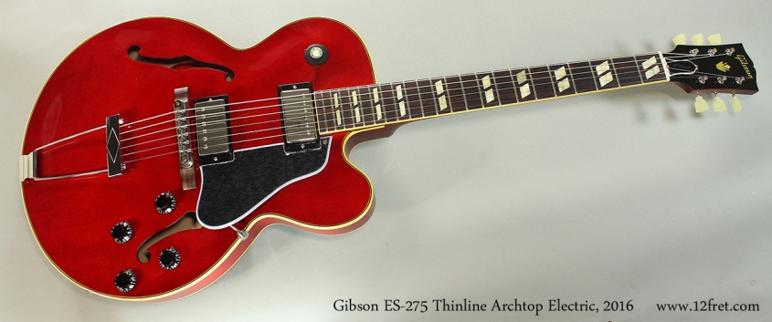 Gibson ES-275 Thinline Archtop Electric, 2016 Full Front View