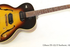 Gibson ES-125 D Sunburst, 1957  Full Front View