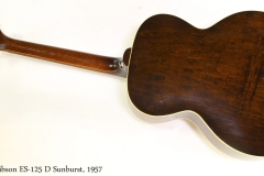 Gibson ES-125 D Sunburst, 1957  Full Rear View