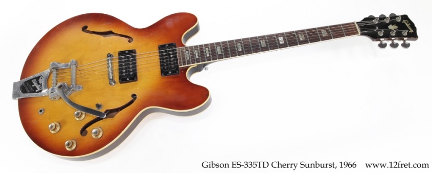 Gibson ES-335TD Cherry Sunburst, 1966 Full Front View