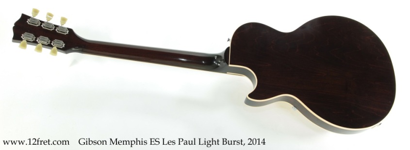 Gibson Memphis ES Les Paul Lightburst, 2014 Full Rear View Gibson Memphis ES Les Paul Lightburst, 2014 Full Rear View