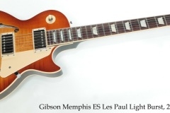 Gibson Memphis ES Les Paul Lightburst, 2014 Full Front View Gibson Memphis ES Les Paul Lightburst, 2014 Full Front View