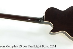 Gibson Memphis ES Les Paul Lightburst, 2014 Full Rear View Gibson Memphis ES Les Paul Lightburst, 2014 Full Rear View