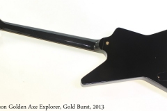 Gibson Golden Axe Explorer, Gold Burst, 2013 Full Rear View