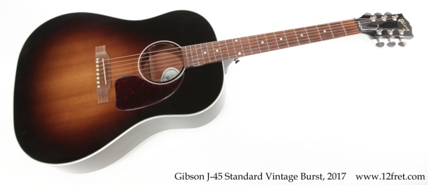 Gibson J-45 Standard Vintage Burst, 2017 Full Front View Gibson J-45 Standard Vintage Burst, 2017 Full Front View