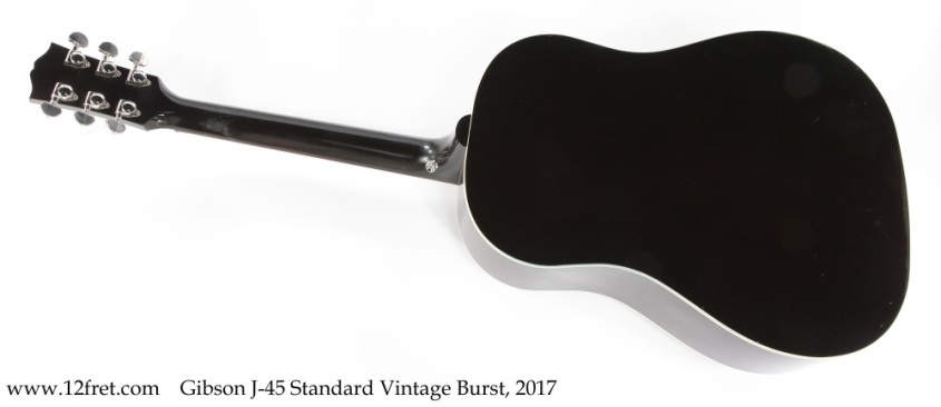 Gibson J-45 Standard Vintage Burst, 2017 Full Rear View Gibson J-45 Standard Vintage Burst, 2017 Full Rear View