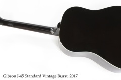 Gibson J-45 Standard Vintage Burst, 2017 Full Rear View Gibson J-45 Standard Vintage Burst, 2017 Full Rear View