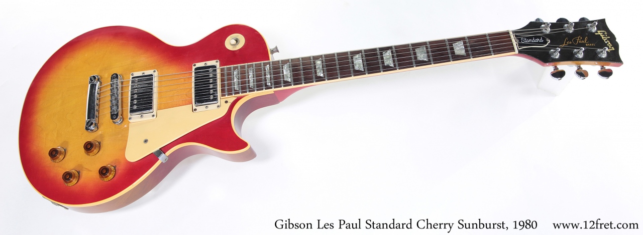 ギター Gibson les paul standard 1980 Gibson Les Paul Standard Cherry Sunburst, 1980 - The Twelfth Fret