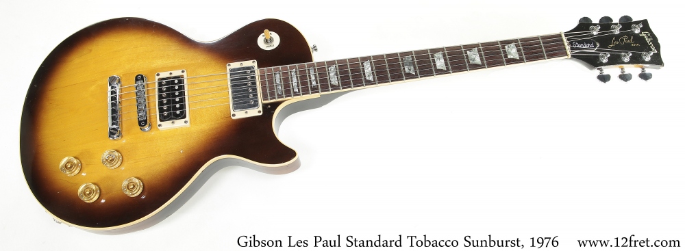 tobacco sunburst les paul standard Gibson Les Paul Standard Tobacco Burst, 1976