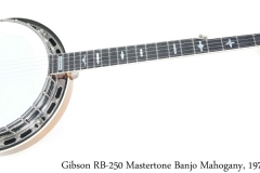 Gibson RB-250 Mastertone Banjo Mahogany, 1976 Full Front View Gibson RB-250 Mastertone Banjo Mahogany, 1976 Full Front View