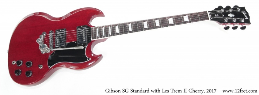 Gibson SG Standard with Les Trem II Cherry, 2017 Full Front View Gibson SG Standard with Les Trem II Cherry, 2017 Full Front View