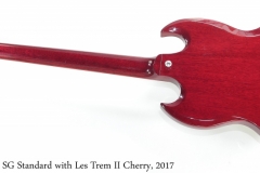 Gibson SG Standard with Les Trem II Cherry, 2017 Full Rear View Gibson SG Standard with Les Trem II Cherry, 2017 Full Rear View