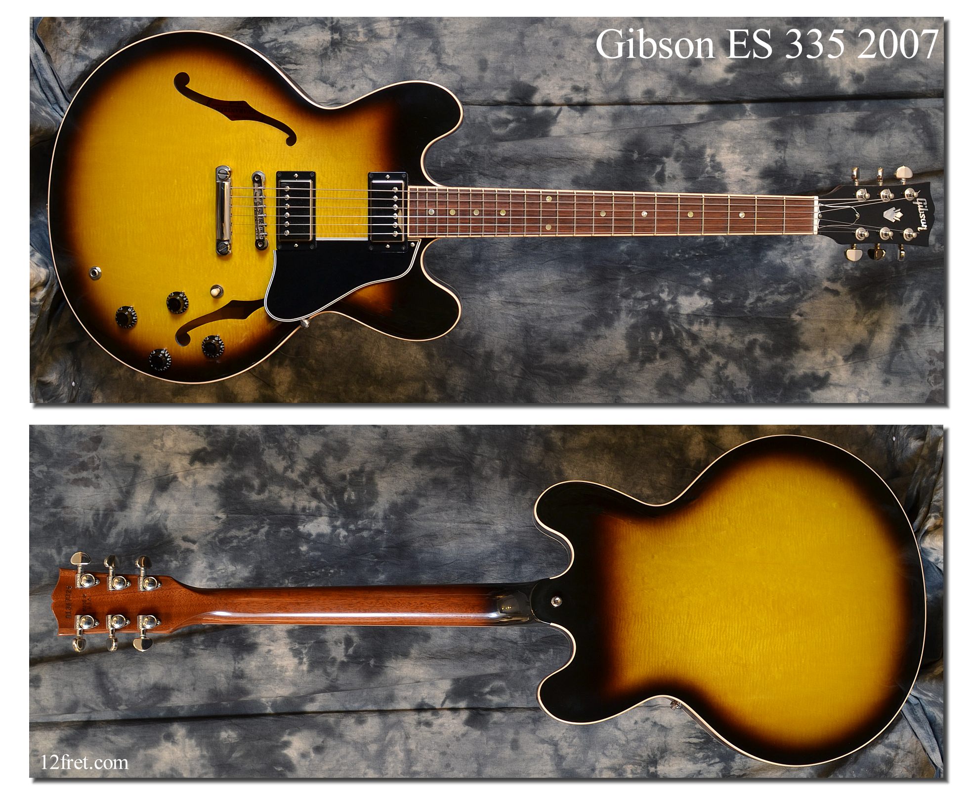 Gibson ES-335 2007年製 2007 Gibson ES-335 Electric Guitar Black | Guitar Chimp