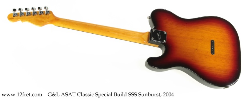 G&L ASAT Classic Special Build Sunburst, 2004 Full Rear View
