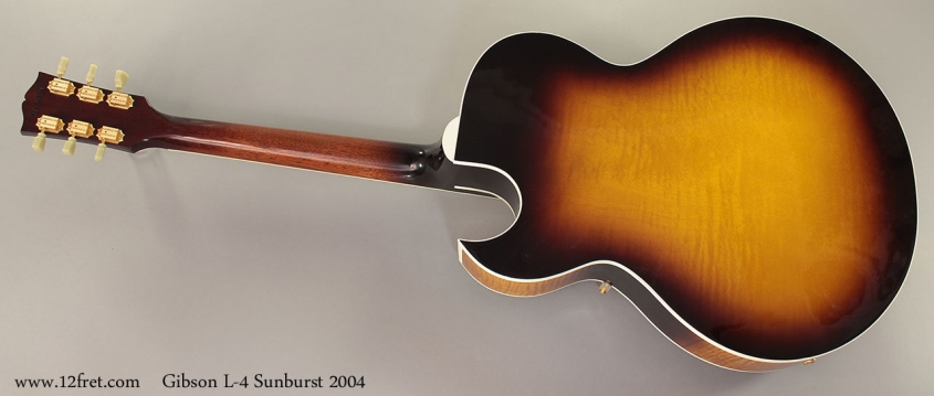 Gibson L-4 Sunburst Archtop 2004 full rear view