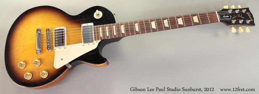 Gibson Les Paul Studio Sunburst, 2012 Full Front View