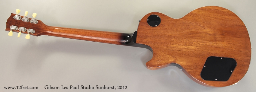 Gibson Les Paul Studio Sunburst, 2012 Full Rear View