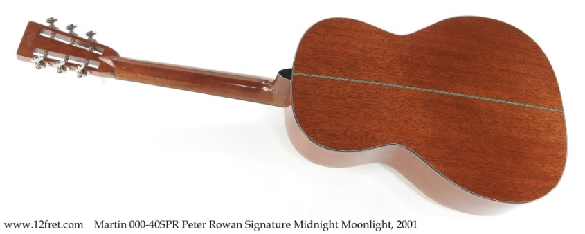 Martin 000-40SPR Peter Rowan Signature Midnight Moonlight, 2001 Full Rear View Martin 000-40SPR Peter Rowan Signature Midnight Moonlight, 2001 Full Rear View