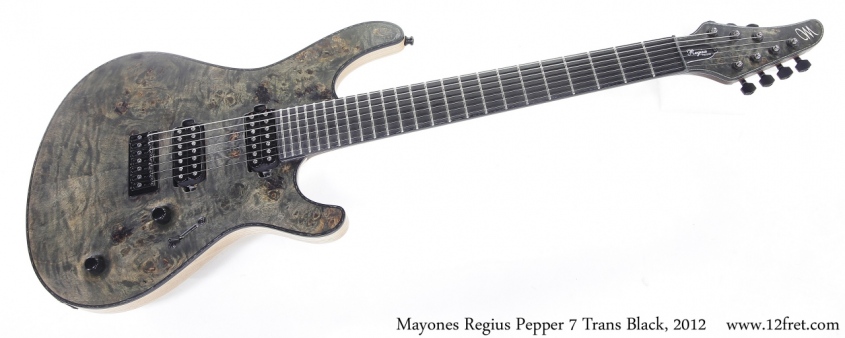 Mayones Regius Pepper 7 Trans Black, 2012 Full Front View