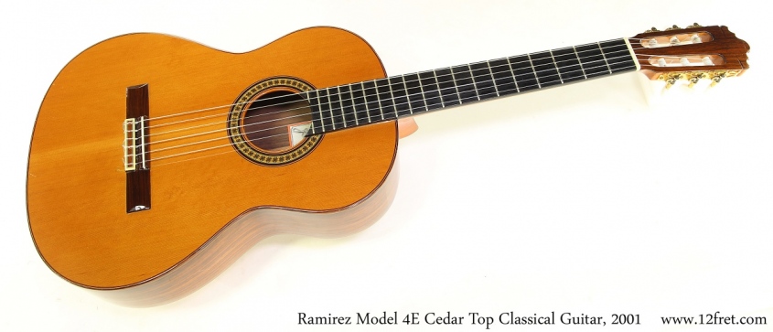 Ramirez Model 4E Cedar Top Classical Guitar, 2001 Full Front View