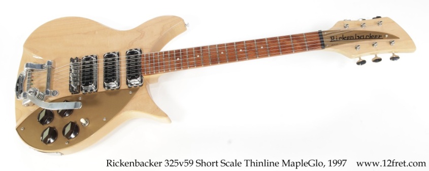Rickenbacker 325v59 Short Scale Thinline MapleGlo, 1997 Full Front View Rickenbacker 325v59 Short Scale Thinline MapleGlo, 1997 Full Front View