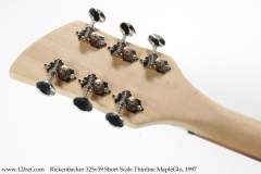 Rickenbacker 325v59 Short Scale Thinline MapleGlo, 1997 Head Rear View Rickenbacker 325v59 Short Scale Thinline MapleGlo, 1997 Head Rear View