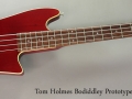 Tom Holmes Bodiddley Prototype Bass, late 1980s Full Front VIew