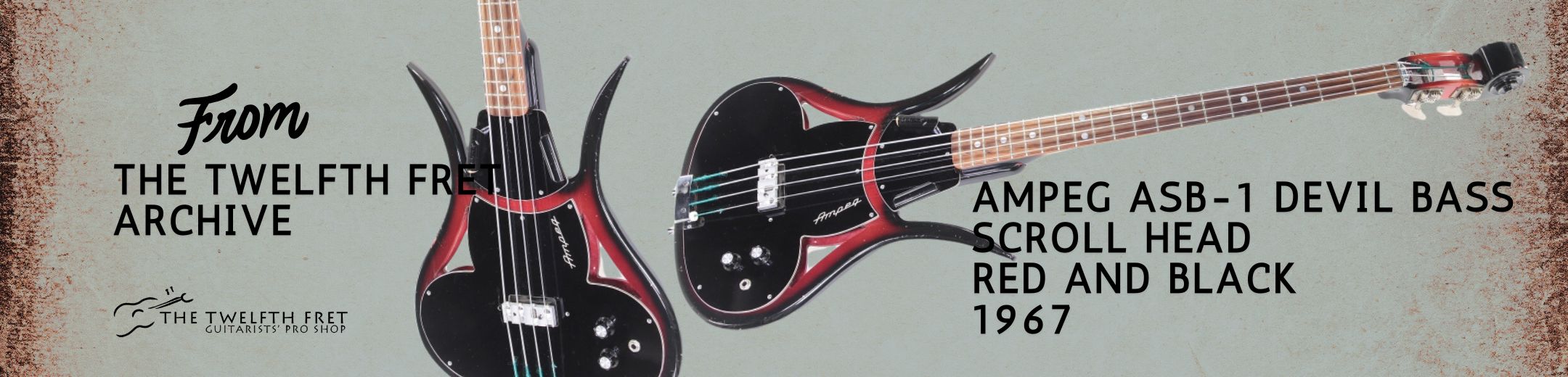 Airline Pocket Bass by Valco, Black 1964 - The Twelfth Fret Instrument Archive