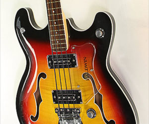    Baldwin Vibraslim Bass Semi-Hollow Sunburst, 1966