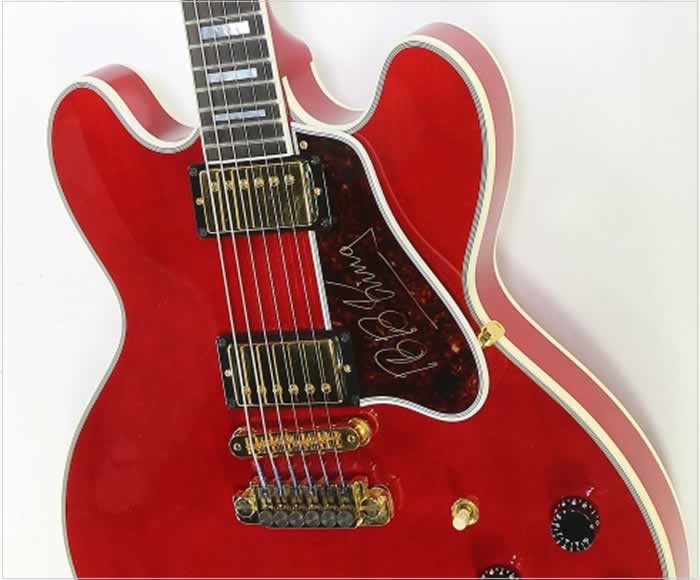 Gibson B B King Lucille Thinline Cherry Red, 1999 | archive.12fret.com