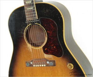   Gibson J-160E Electric FlatTop Sunburst, 1956