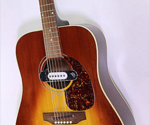   Gibson J-45 Steel String Sunburst with deArmond Pickup, 1970
