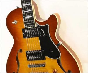   Godin Montreal Premiere Supreme Thinline Flame Top Sunburst, 2013