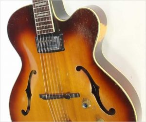 Guild X150 Savoy Cutaway Single Pickup Archtop Electric Sunburst, 1961